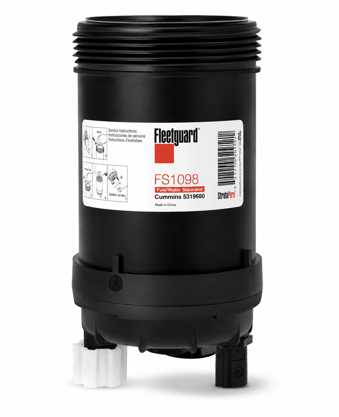 Fleetguard FS1098 Fuel / Water Separator Spin-On Filter